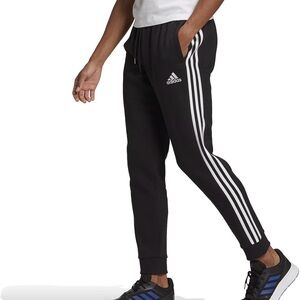 Adidas Men's Essentials Warmup Tapered Cuff 3-Stripes Pants